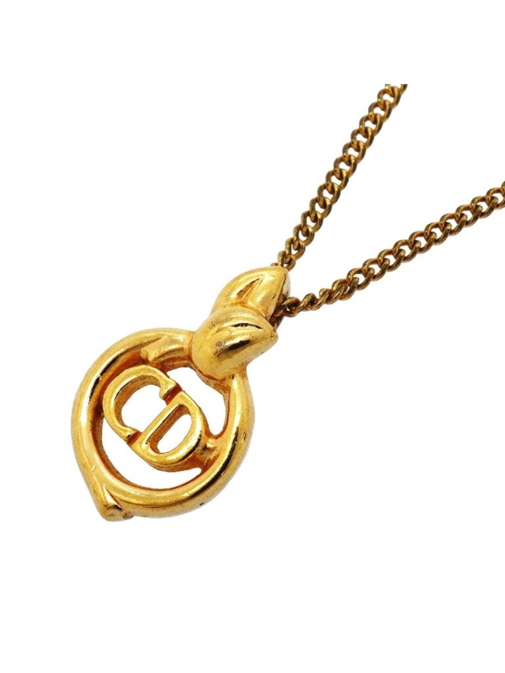 Dior Necklace CD Logo Gold Plated